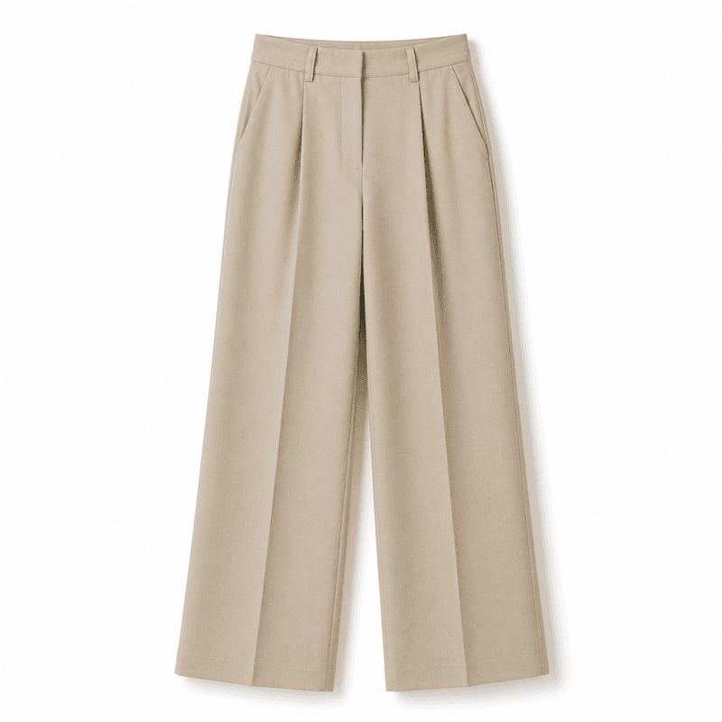 Wide beige dresspants 
