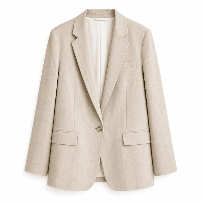 Oversized beige blazer 